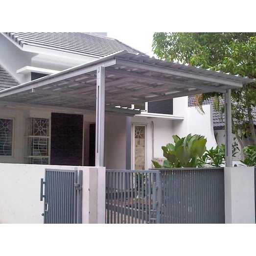 Kanopi baja ringan non cat atap upvc single layer