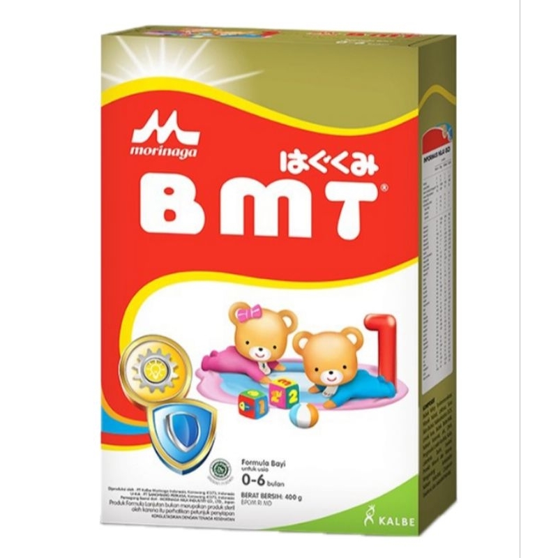 morinaga BMT 1 Gold Susu bubuk Formula Bayi 0-6 Bulan Plain 400 gram
