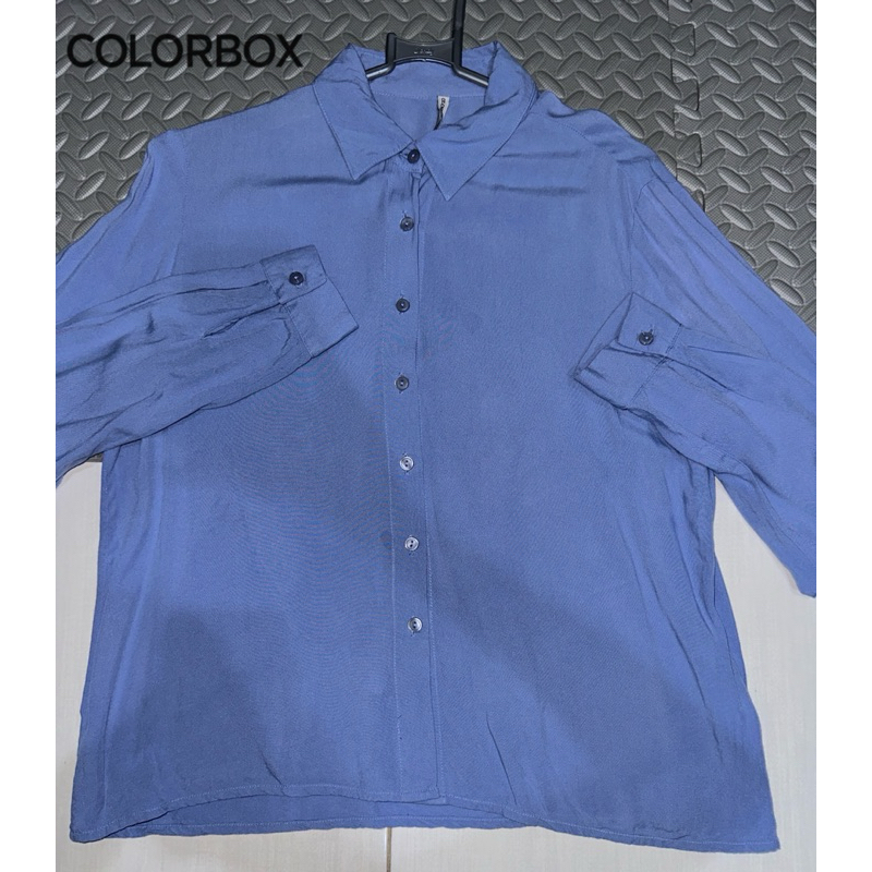 COLORBOX kemeja rayon baby blue S