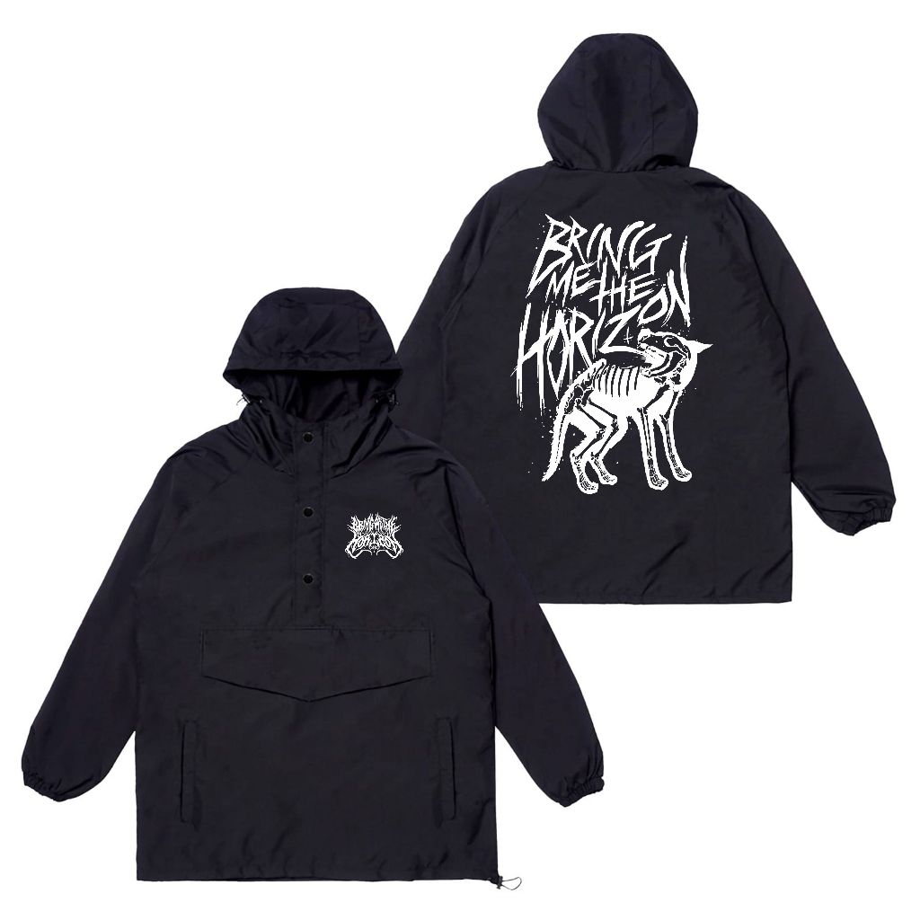 Populasi Official Cagoule Jacket Bring Me The Horizon  - Black Jaket pria