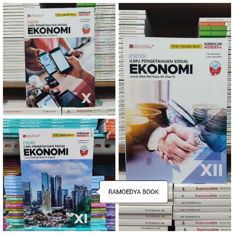 Buku Original Ekonomi SMA/MA kelas 10,11,12 Kurikulum Merdeka MEDIATAMA