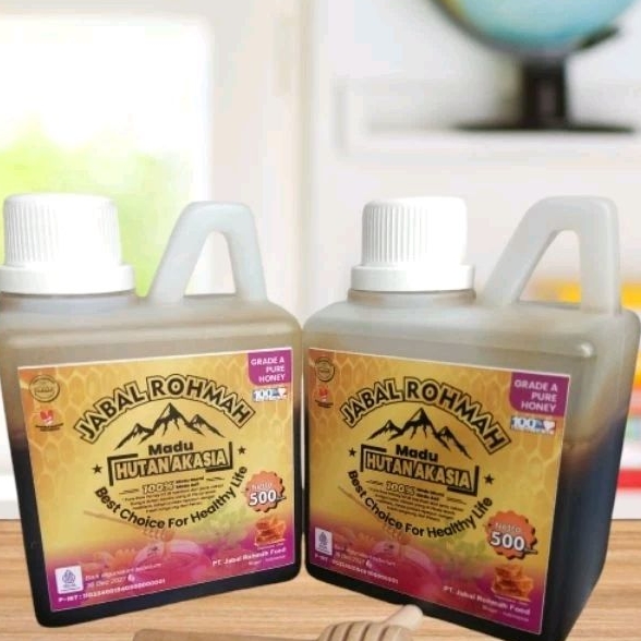 

Madu Hutan Akasia 500 Gram Jabal Rohmah Murni Asli Grade A 100% Alami Pure Raw Honey