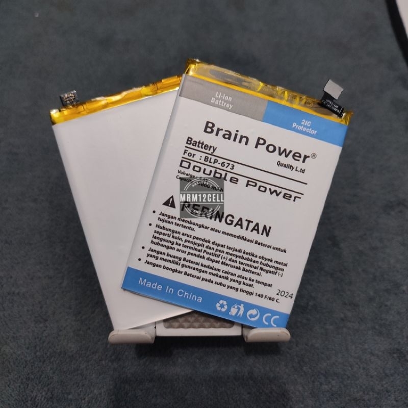BATU BATRAI BATRE OPPO A3S A5S A7 A12 A11K  REALME 2-C1 BLP673 BRAIN POWER / DOUBLE POWER BLP 673 BR