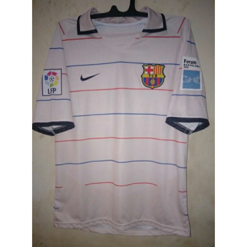 Jersey Retro FC Barcelona Away 2003 2004 Buku tulis