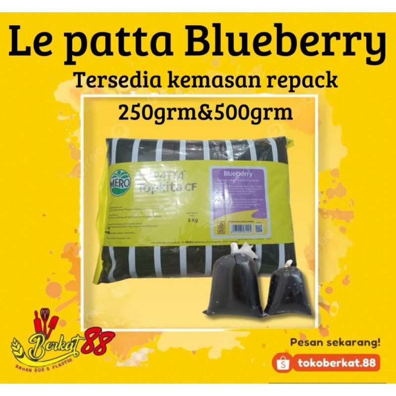 

SELAI BLUEBERRY LEPATTA KEMASAN 5 KG / 500 GR / 250 GR