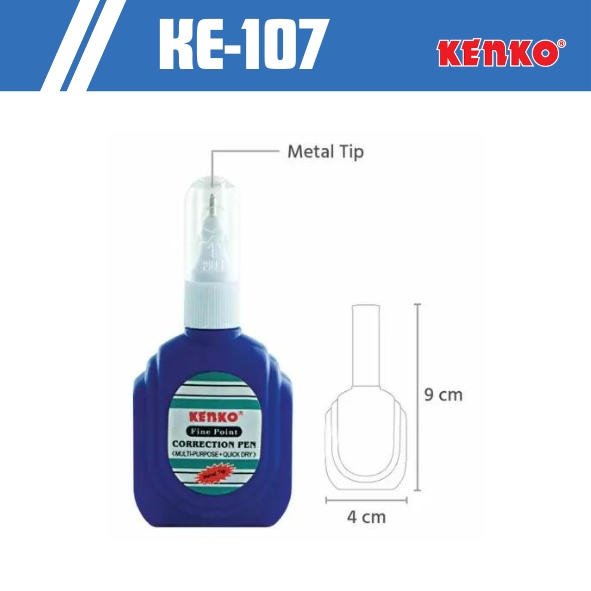 

(PCS) Tip Ex Kenko KE-107 / Kenko Correction Fluid / Tipex Cair Kenko KE-107 / Tipe Ex Kenko Murah