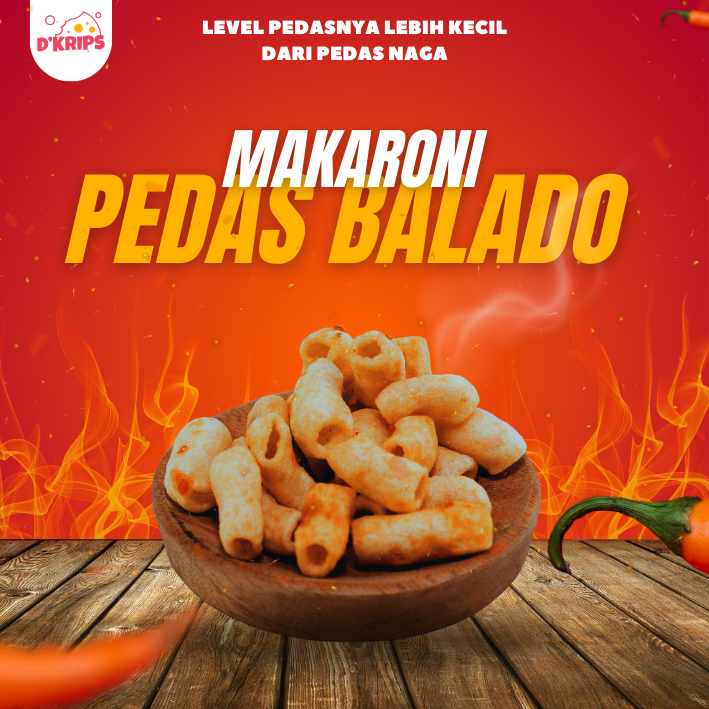 

Makaroni Balado Renyah, Tidak terlalu pedas dan Gurih