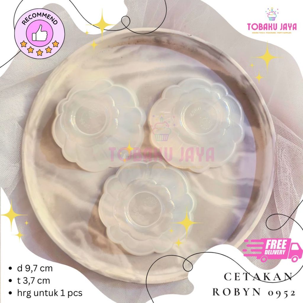 Cetakan Agar Robyn Green Leaf / Cetakan Pudding Robyn / Cetakan Jelly Robyn / Cetakan Kue Robyn / Ce