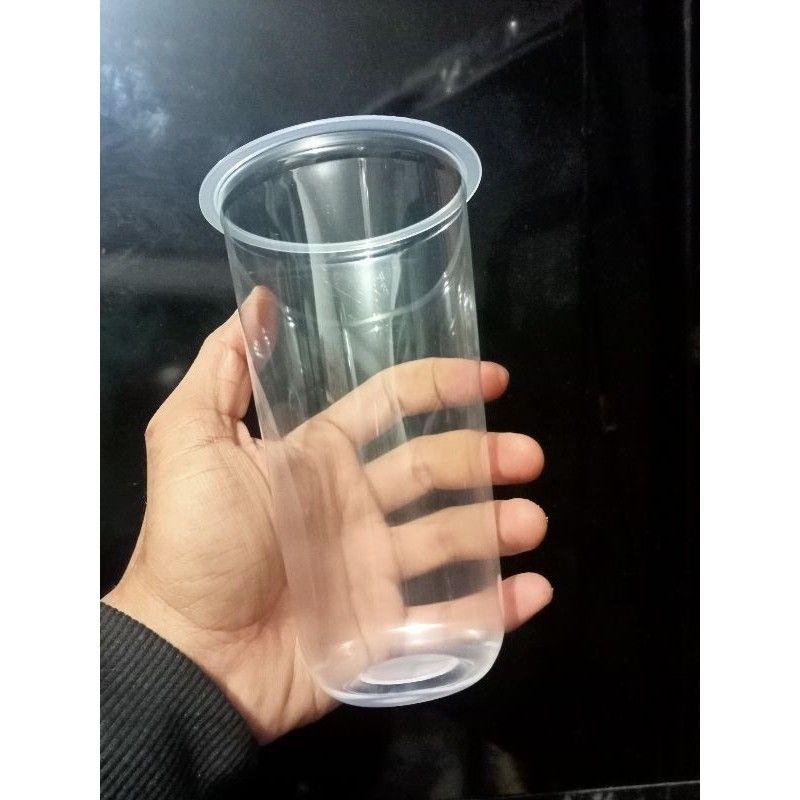 Gelas Oval 22oz Cup Oval 22oz Gelas Plastik isi 50 gelas