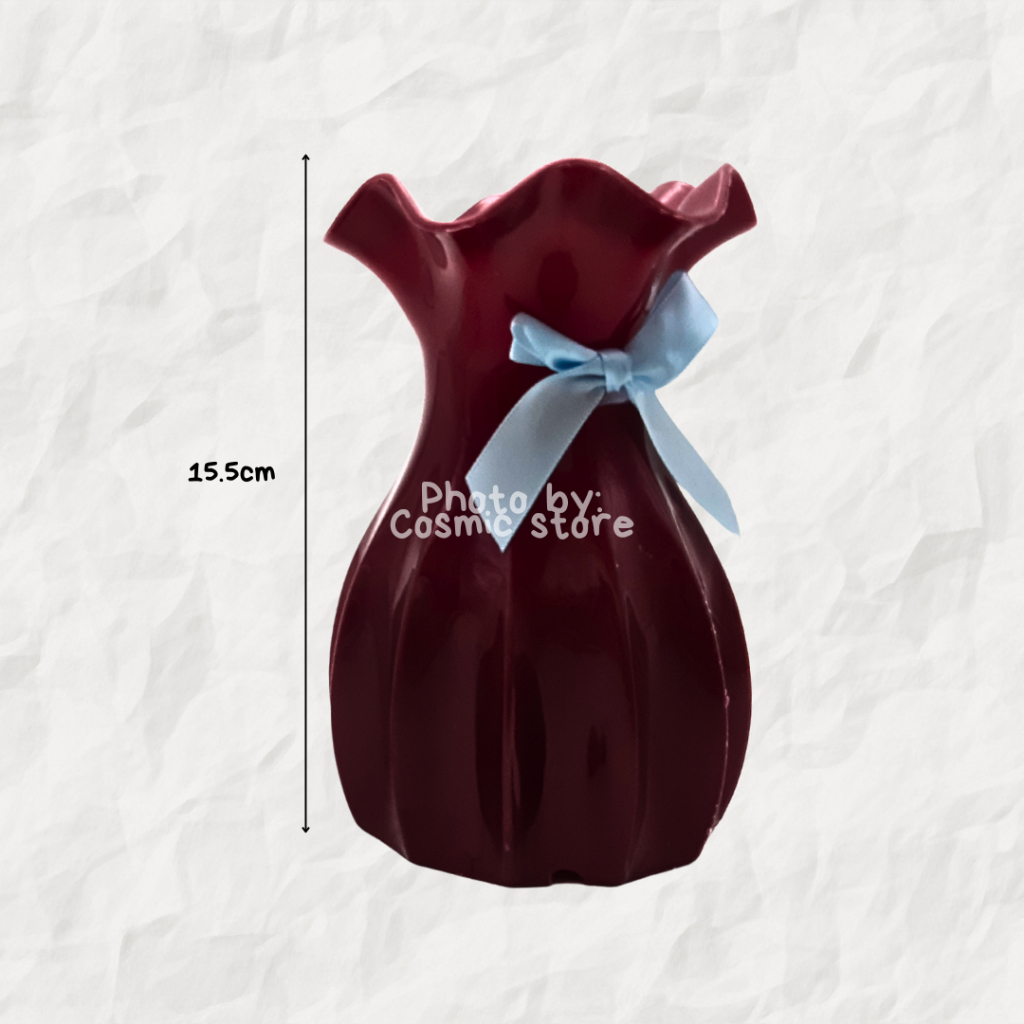 

Komplit - Vas bunga bahan plastik Asthetic Pot Bunga tanaman Kering Plastik