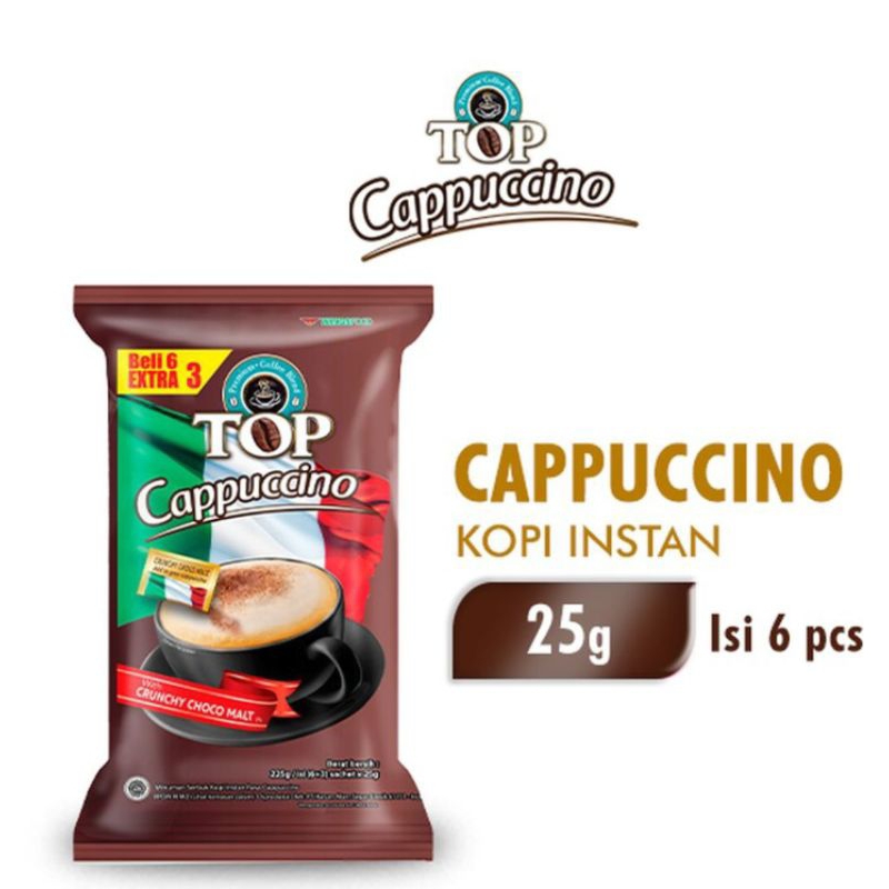 

top cappuccino kopi instan 6 x 25 gr