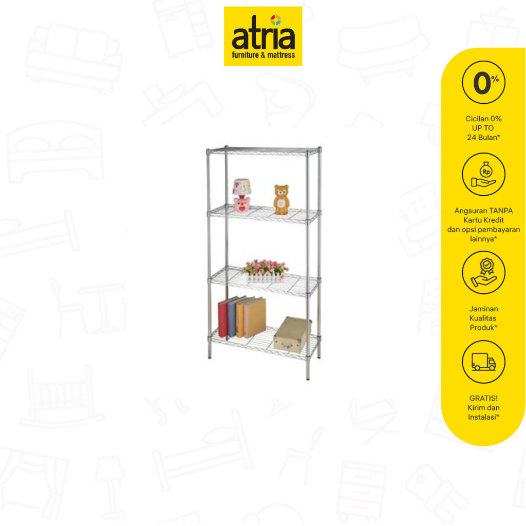 Atria Rak Besi Multifungsi Metal Wire