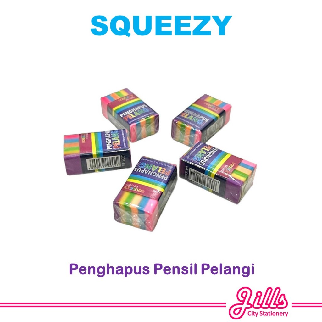 

Squeezy Penghapus Pensil Pelangi