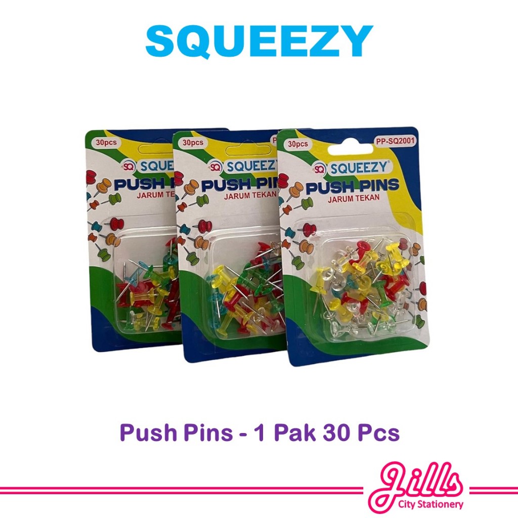 

Squeezy Push Pins / Jarum Tekan