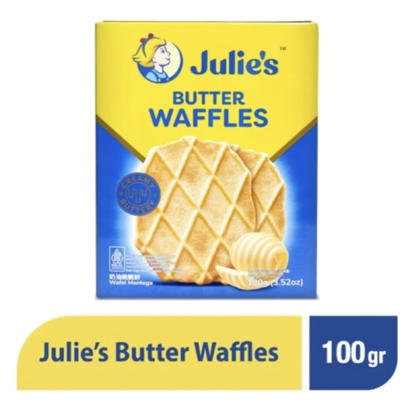 

Julie's Butter Waffles 100gr Expired 20 Maret 2025