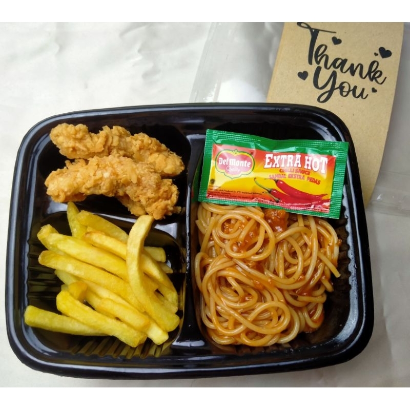 

PAKET BENTO SPAGHETTI BOLOGNESE#ENAK-MURAH-BERGIZI