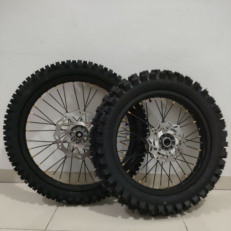 paketan velg KLX 16 19 dan 18 21 paket ban cross pnp klx
