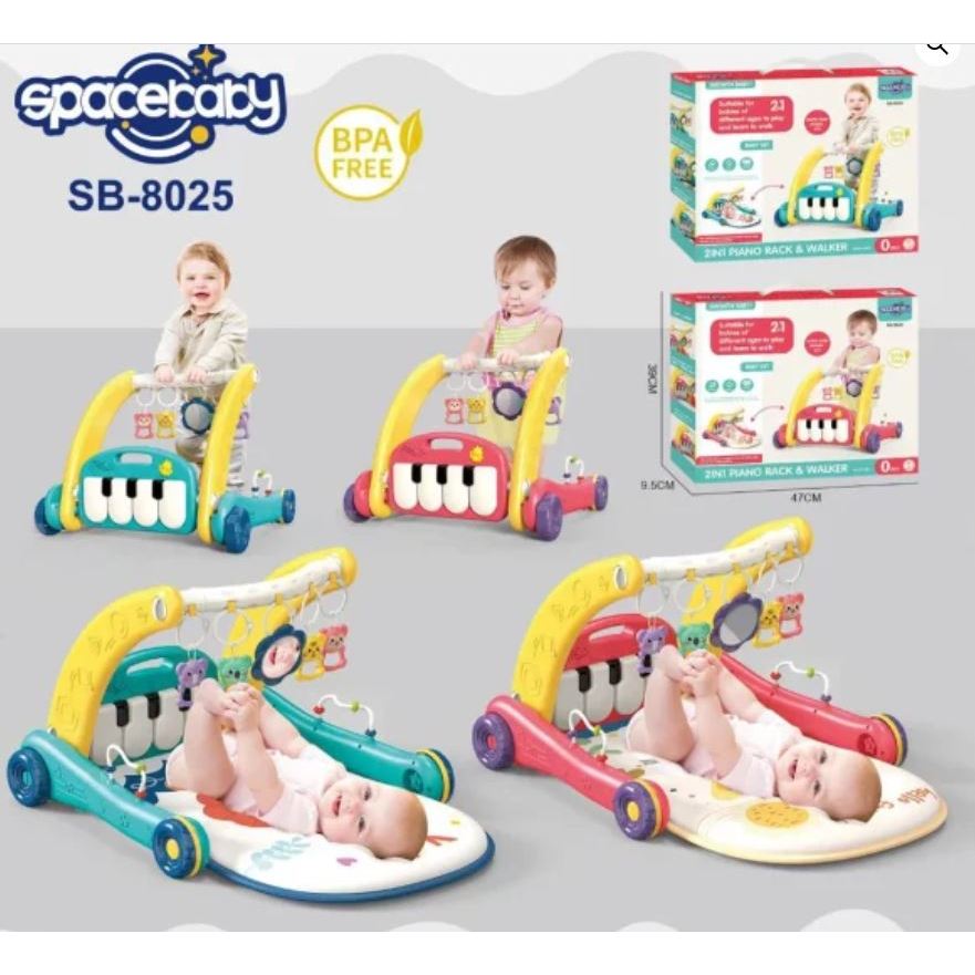Piano Playmat & Push Walker SPACEBABY SB-8025