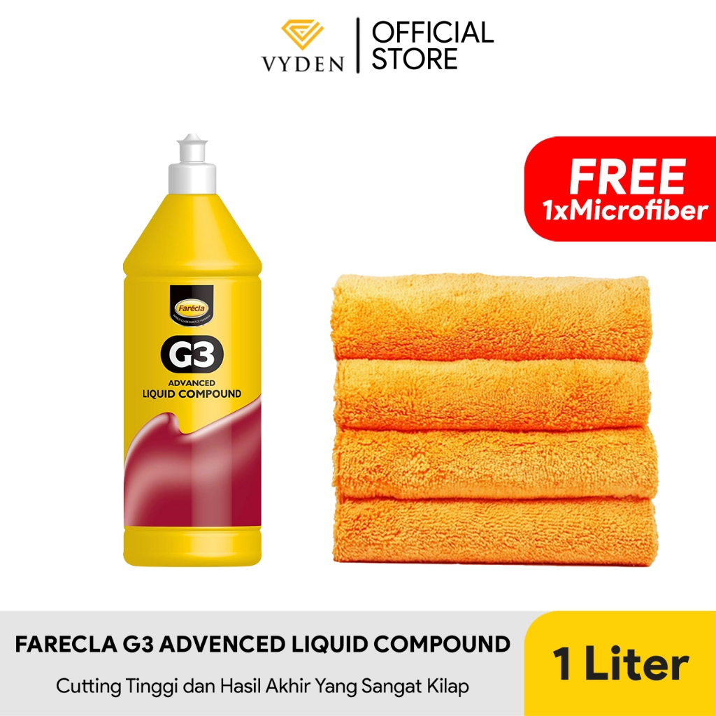 FARECLA G3 ADVANCE LIQUID COMPOUND 1 LITER Kompon Kasar Penghilang Baret Dalam Cat Kusam Kerak Jamur