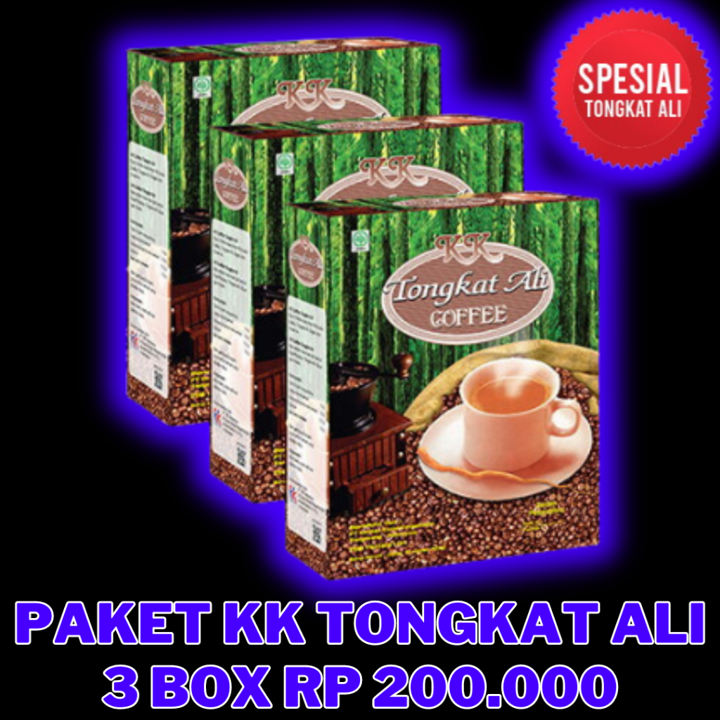 

Promo Terbatas KK Coffee Tongkat Ali Kopi Stamina Kesuburan Dijamin 100% Keasliannya KK Indonesia