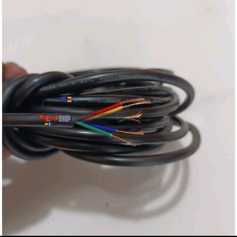 Kabel 5 jalur Kabel Awg24 isi5 Panjang 1meter (Kabel Serabut Tembaga Murni)