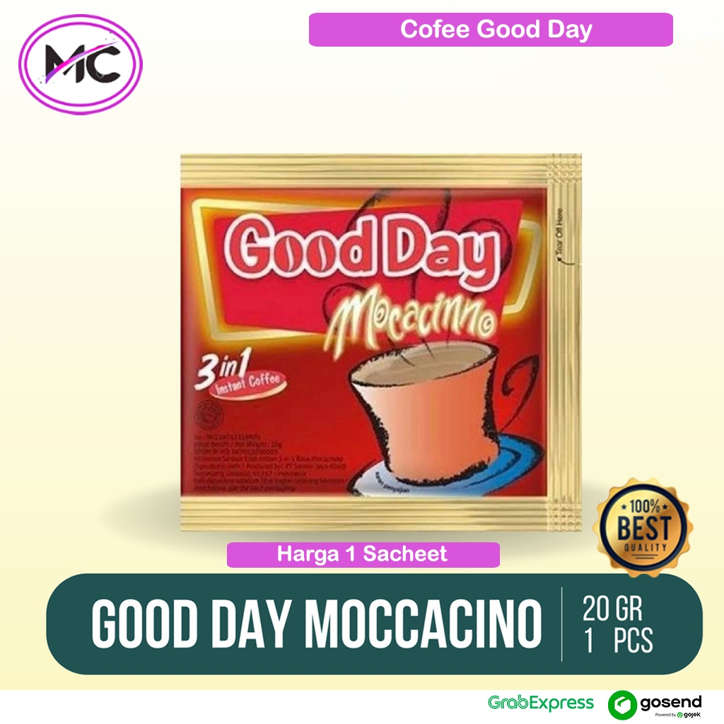 

Kopi Kemasan Good Day Moccacino Sachet Murah Cofee Instan Coffe Mocacino Satuan Murah Kopi Instant Goodday Isi 1 Pcs