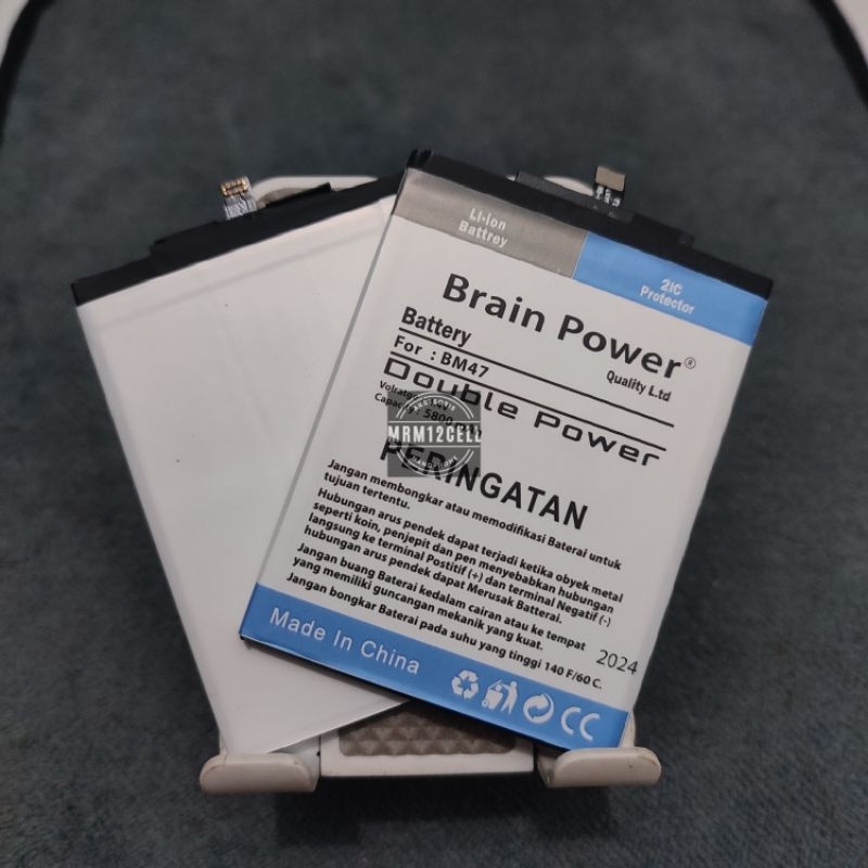 BATU BATERAI BATERAY BATRE BRAIN POWER / DOUBLE POWER BM47 BM 47 XIAOMI REDMI 3S 3 3X 3PRO 4X BRAIN 