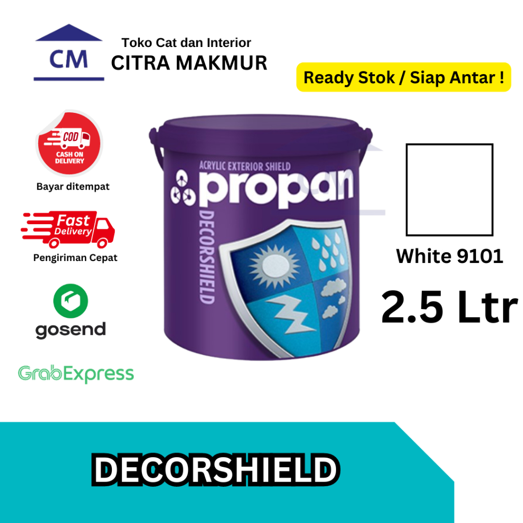 Propan Decorshield WHITE 9101 - 2.5 Ltr | Propan Decorshield DW-500