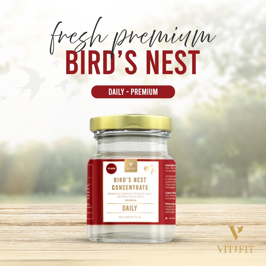 

VITFORFIT - DAILY PREMIUM 70ml - Minuman Sarang Burung Walet (Birds Nest / Yanwo)