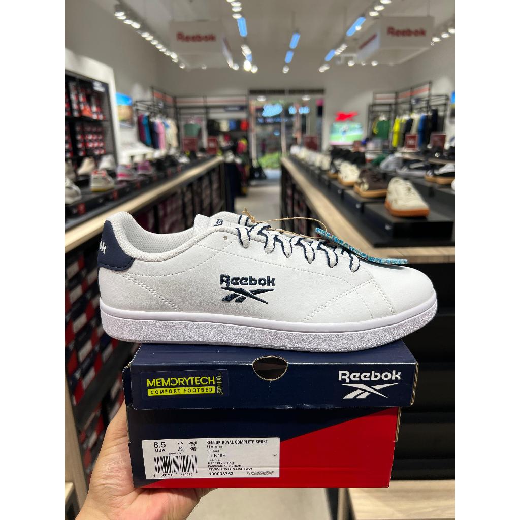 Reebok Royal Complete Sport Tennis White/Vecnavy 100033763 Men Shoes Original JunDW