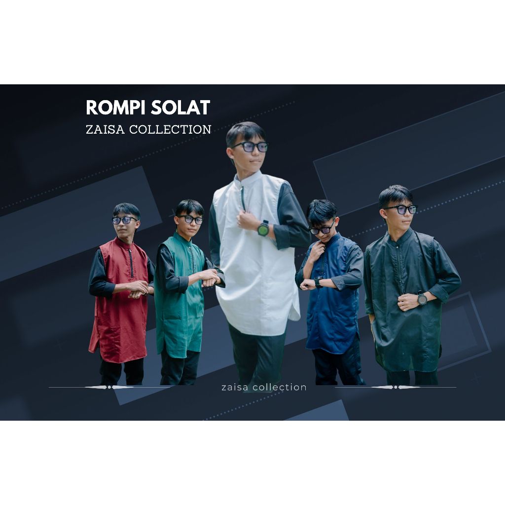 ZAISA - Rosal Rompi solat pria dewasa berkualitas Polos Rompi Koko pria Rompi solat jumbo Rompi musl