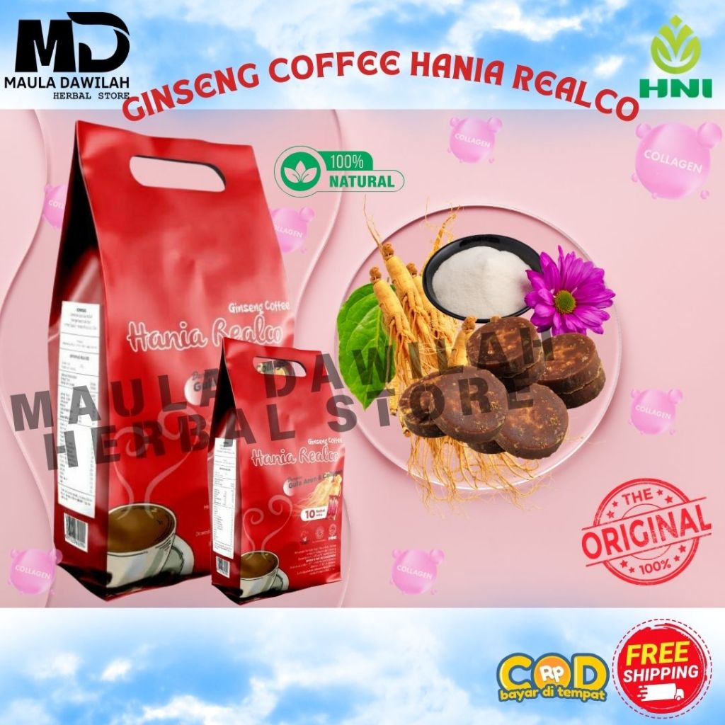 

KOPI GINSENG KOPI COLLAGEN ANTI AGING ANTI PENUAAN DINI HANIA GINSENG REALCO HNI