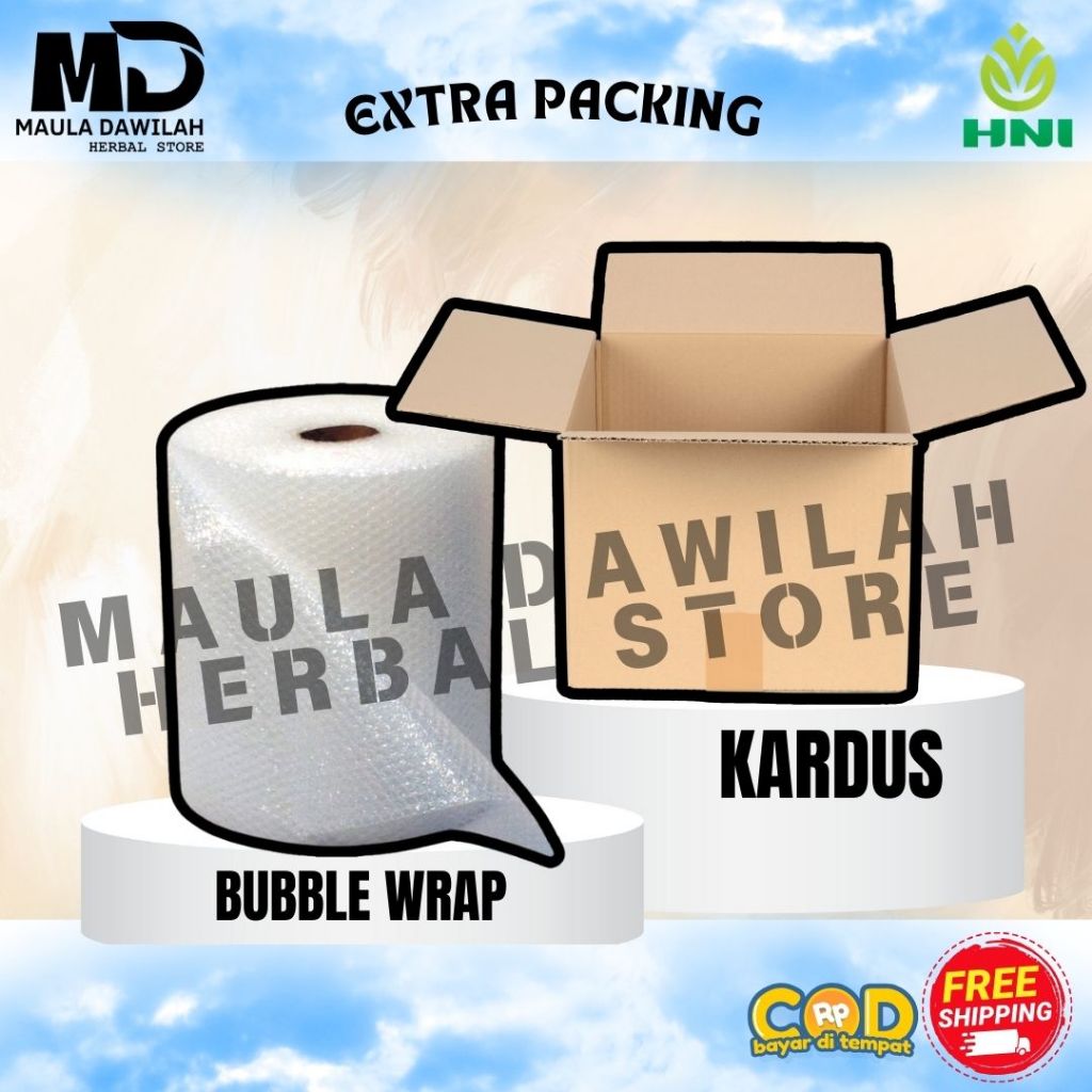 

BUBBLE WRAP + KARDUS - EXTRA PACKING AMAN DAN TAHAN BANTING UNTUK PENGIRIMAN BARANG