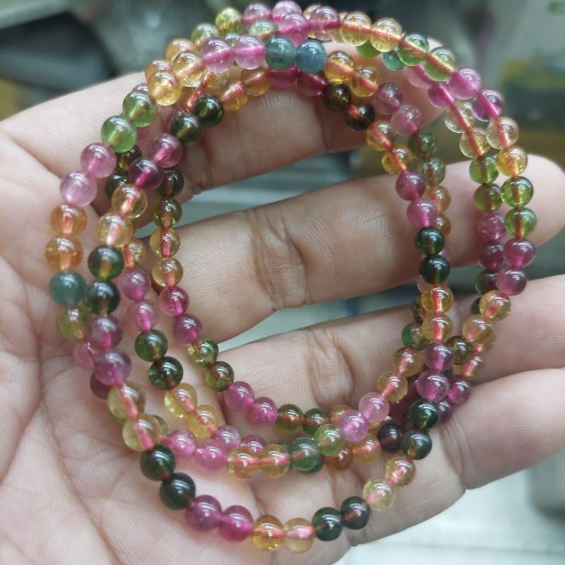 WATERMELON MIX TOURMALINE 5MM 5A GRADE