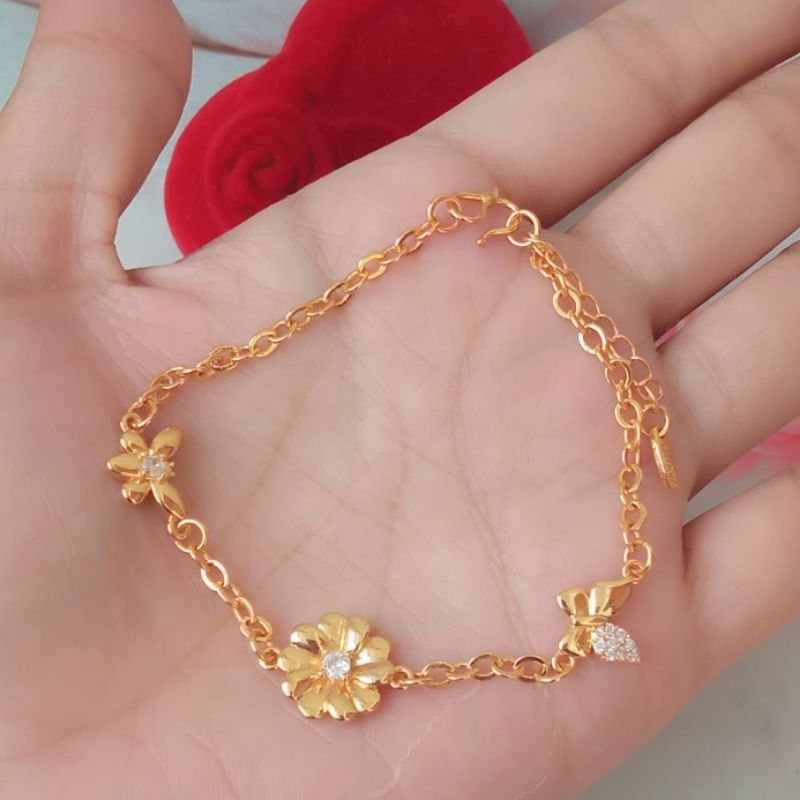 gelang rantai xuping lapis emas