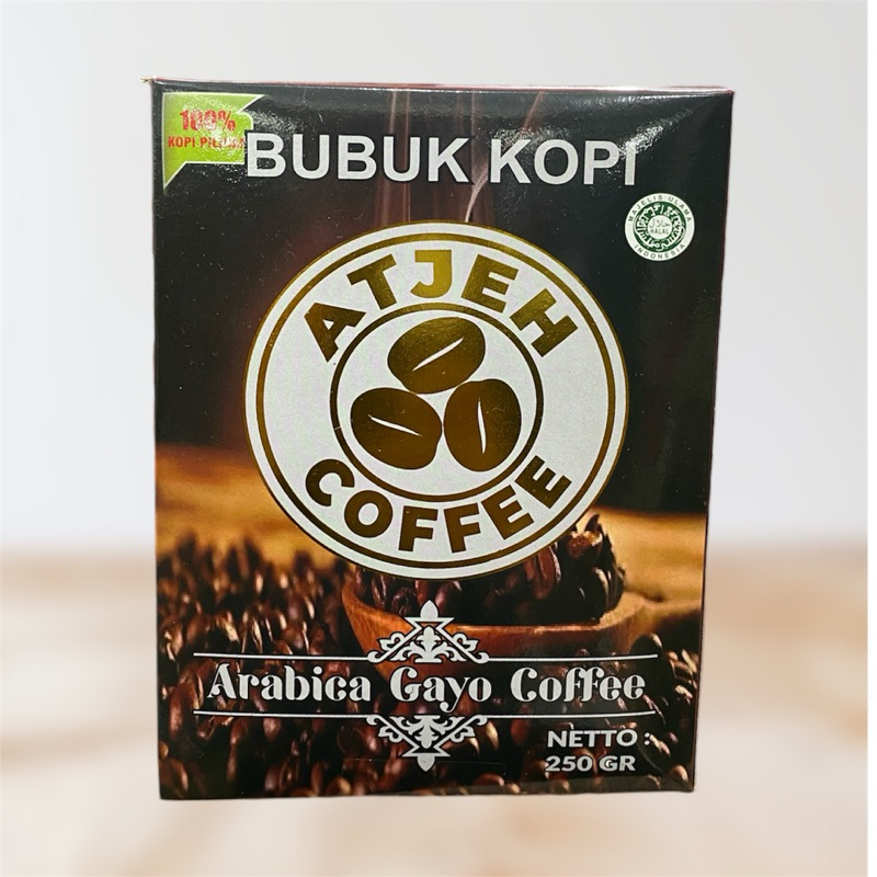 

Bubuk kopi Arabika premium kemasan kotak 250 gram | bubuk kopi aceh original