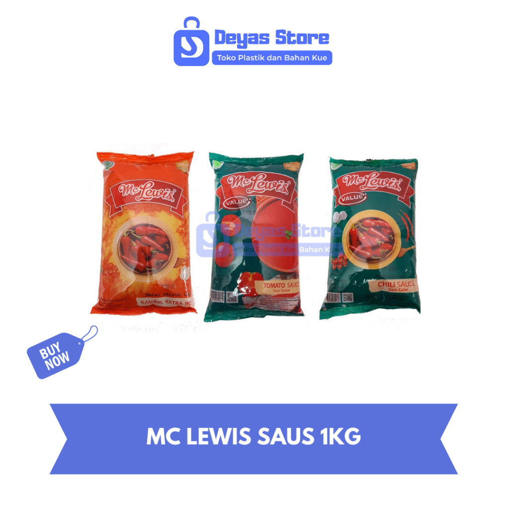 

Saus Mc Lewis / Saus Tomat / Saus Cabai / Saus Extra Pedas Mc Lewis / Saos Mclewis / Saos Termurah!!