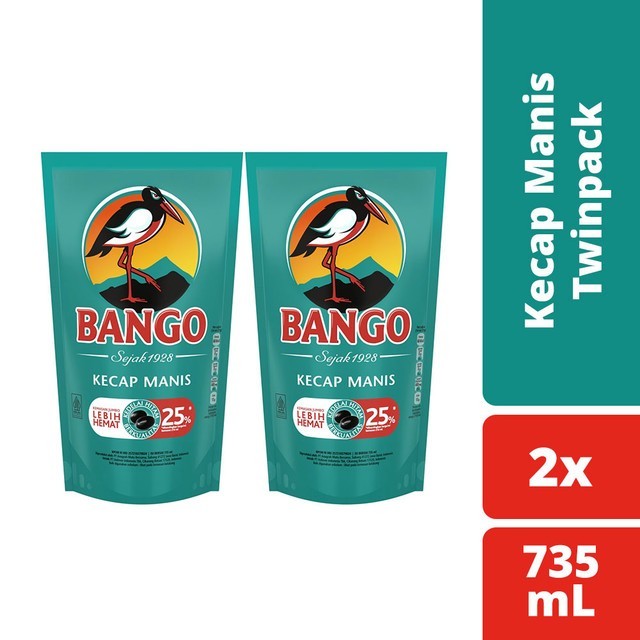 

[ Twin Pack ] Bango Kecap Manis Refill 735ml / 1000gr Kemasan Pouch