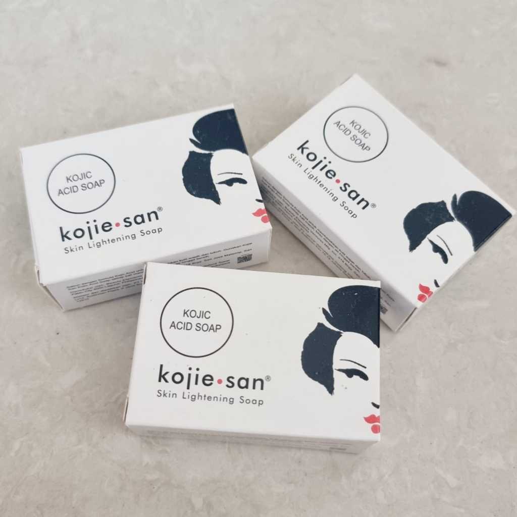 Paket Sabun Kojie San Original BPOM 3 pcs - Kojie San Skin Lightening Soap - Kojic Acid Soap 65 Gram