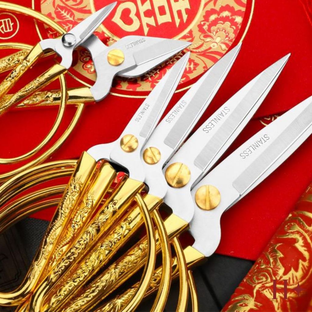 

RB H Fenikkusu Gunting Emas Dragon Phoenix Gunting Sangjit Gunting Kain Benang Sulam Serbaguna