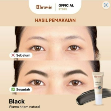 [BPOM & Halal] READY  Browie Brow Tint Henna Alis | Eyebrow Gel Waterproof & Longlasting