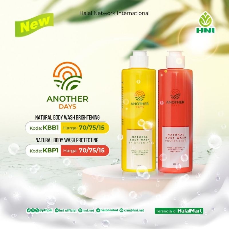 Sabun mandi, sabun cair HNI, Another Days Body wash HNI