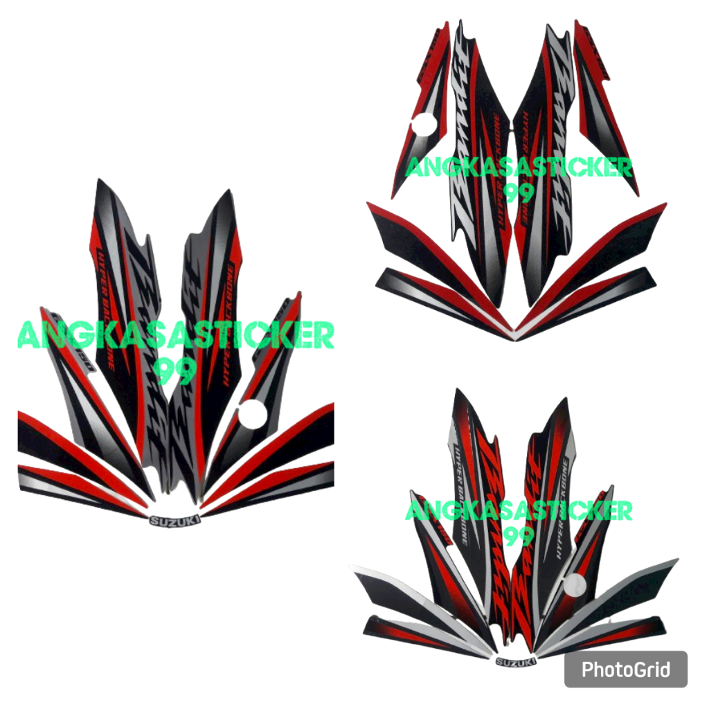sticker striping body motor gsx 150 bandit 2021 fullset