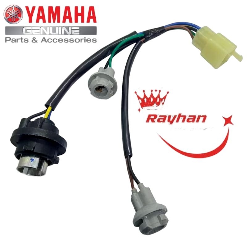 SOKET FITING RUMAH LAMPU STOP BELAKANG DAN SEIN 1 SET YAMAHA MIO SPORTY MIO SMAIL NOVO SOCKET.