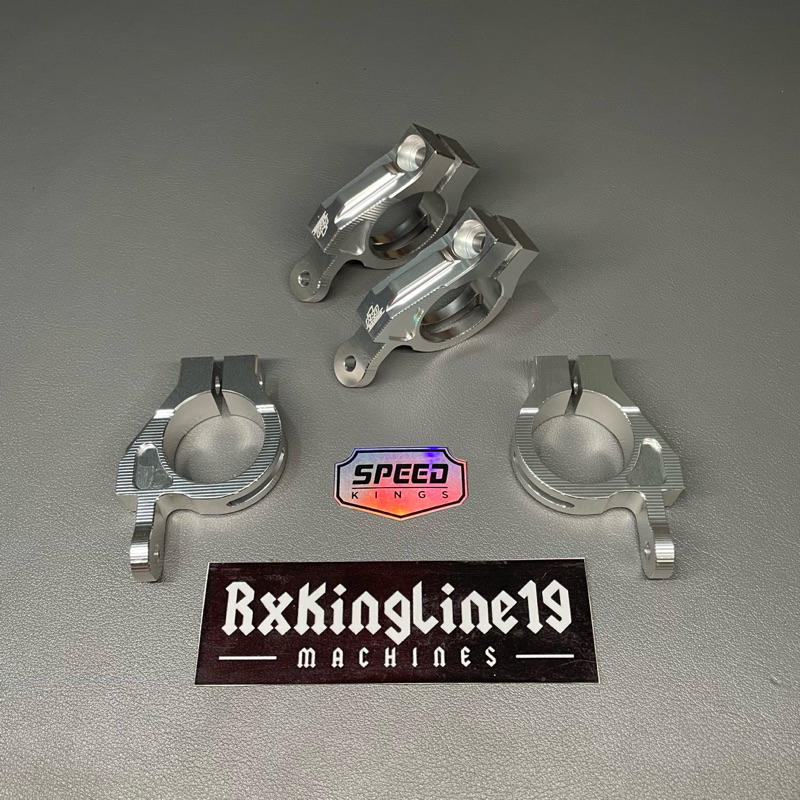 Bracket Cincin Kupingan Lampu Ninja SS Cnc Pro 1 Racing Silver