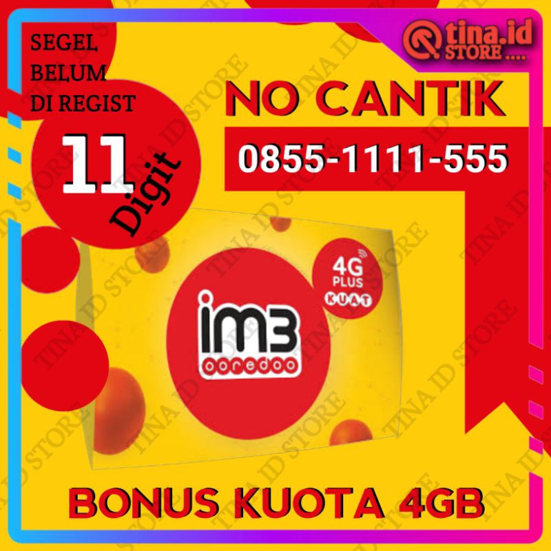 NO CANTIK INDOSAT 11 DIGIT KARTU PERDANA IM3