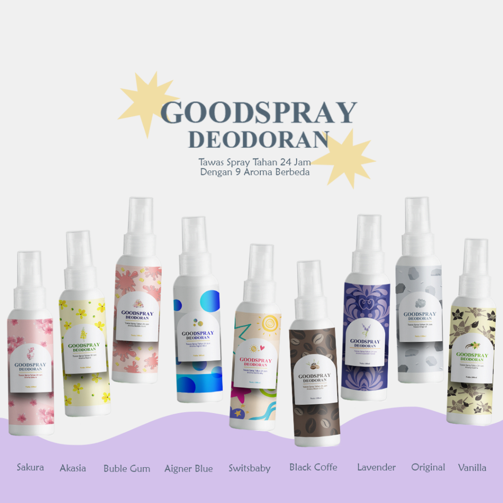 DEODORANT TAWAS Good Spray 100 Ml Segar Sepanjang Hari