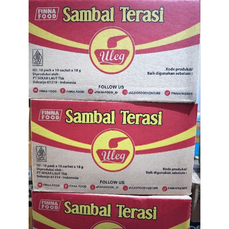 

(1 DUS = 10 Renceng) Finna Sambel Terasi Uleg