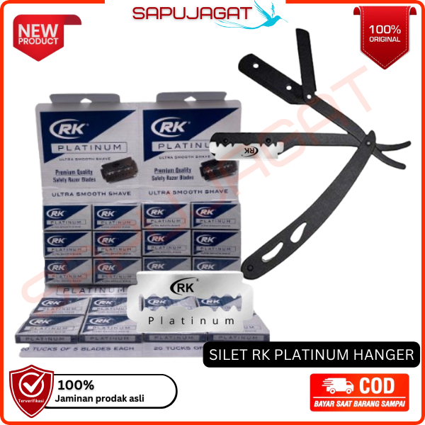 SILET RK PLATINUM HANGER Astra Original ISI 100 KEPING SILET ORIGINAL SILET ALAT CUKUR RAMBUT
