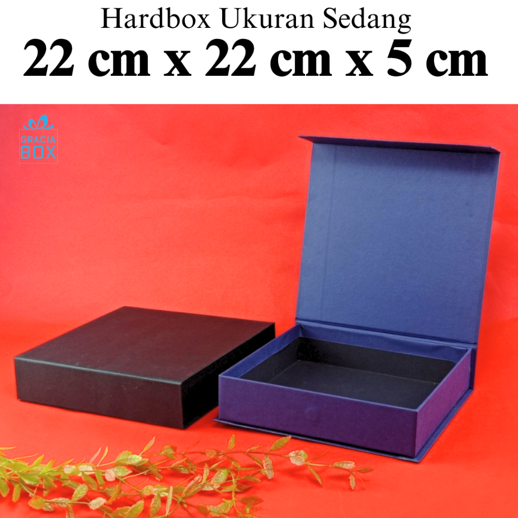 

BOX HAMPER - HARDBOX - KOTAK KADO - ukuran 22 cm x 22 cm x 5 cm
